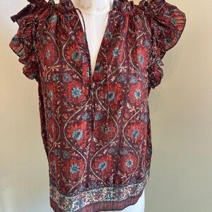Ulla Johnson, size 2, floral top, NEVER WORN